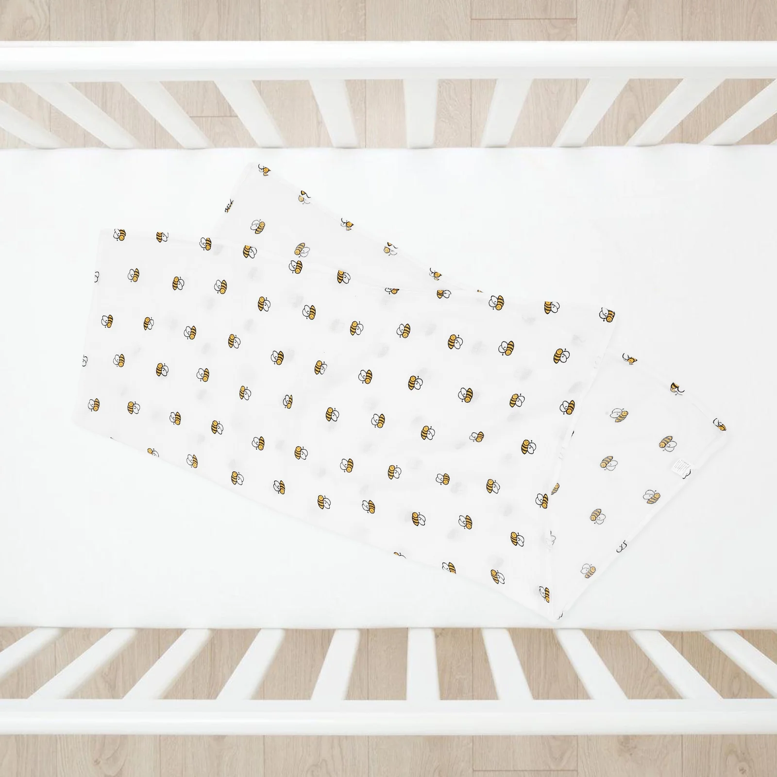 الوليد الرضع القطن الشاش قماط بطانية النحل نمط خفيفة الوزن تنفس الطفل التقميط التفاف للجنسين استحمام الطفل بطانية #1