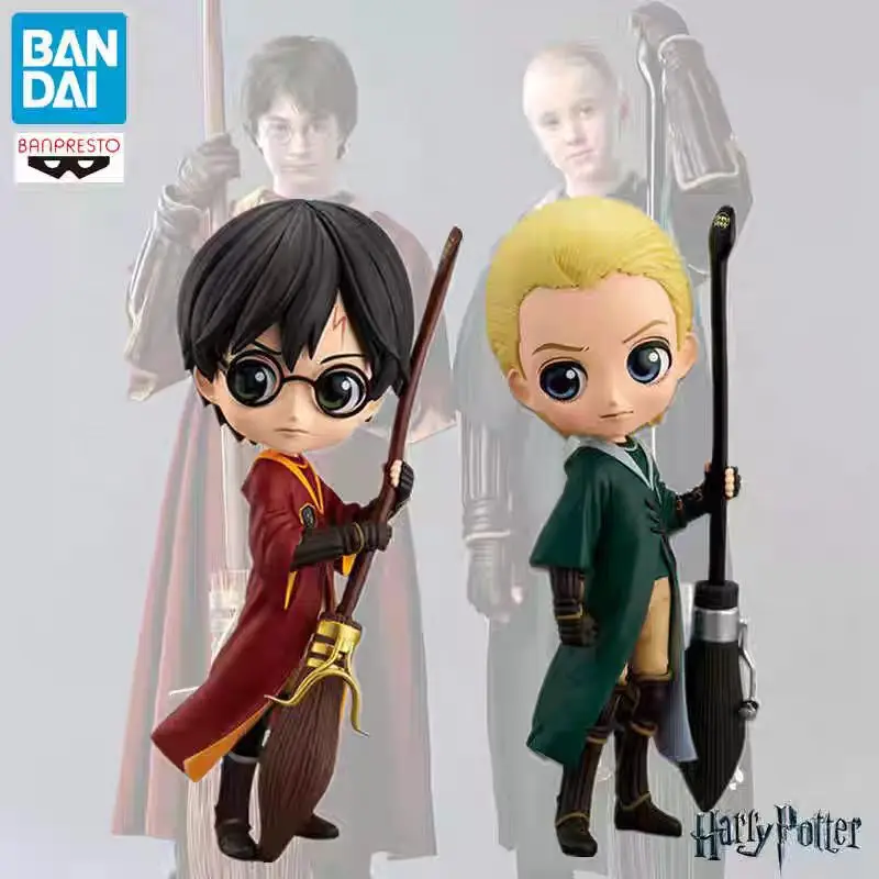 Authentic Bandai Glasses Factory Qposket Harry Potter Hermione Ron Malfoy Snape Q-Version Figurine Ornament Cute Birthday Gift