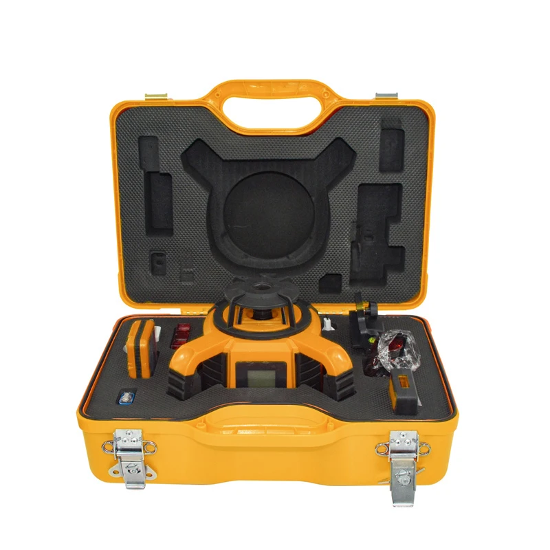 HRL08 LR شعاع أحمر 360 درجة مزدوج المنحدر مستوى الليزر الدوار 4d ليزر دوار ذاتي التسوية 800 متر للتعليمات الخارجية #3