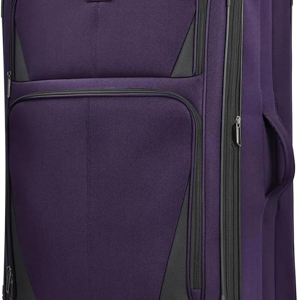Purple 30 Large Expandable Softside Spinner Luggage by Aviron Bay
