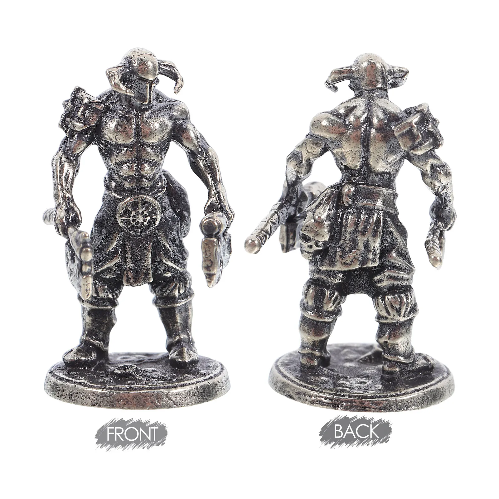 Miniature Japanese Samurai Warrior Statue Bushido Culture Cupronickel Material Exquisite Detail Home Office Decor