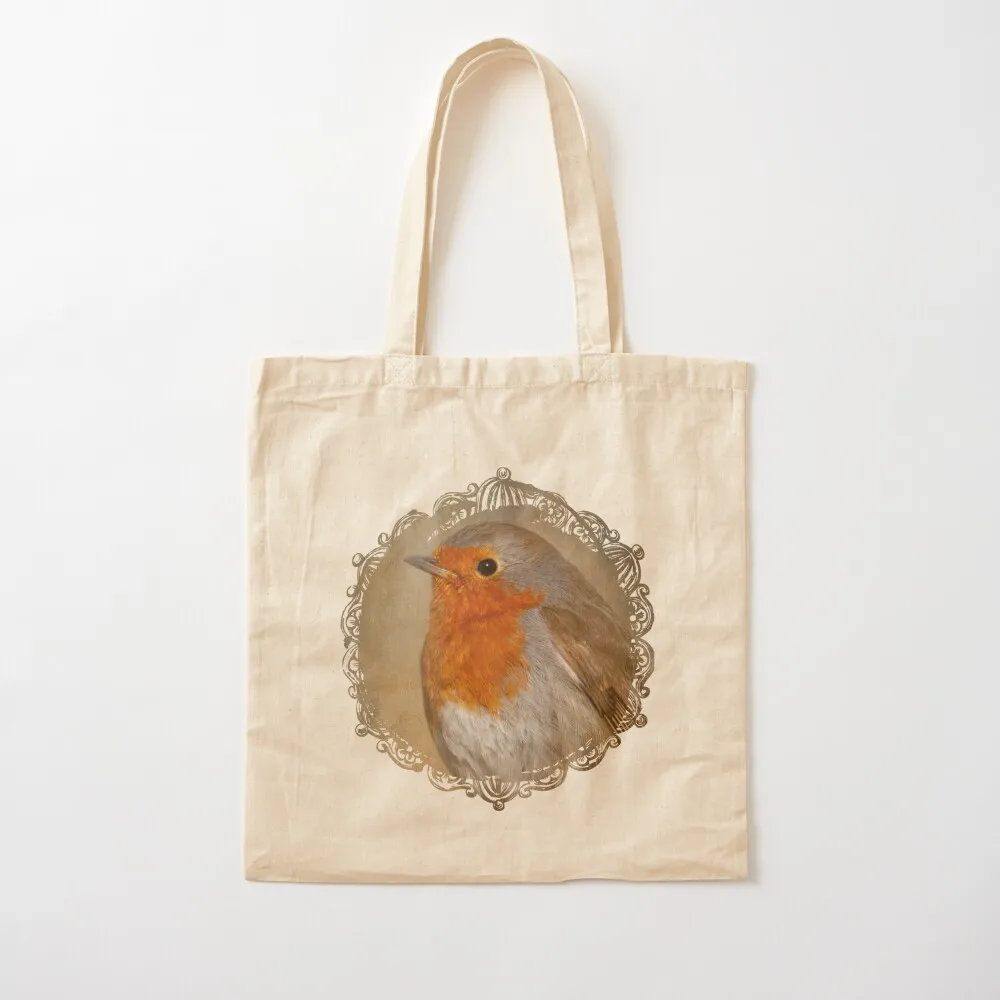 European Robin Tote Bag cute tote bag tote bag woman Canvas Canvas shoulder