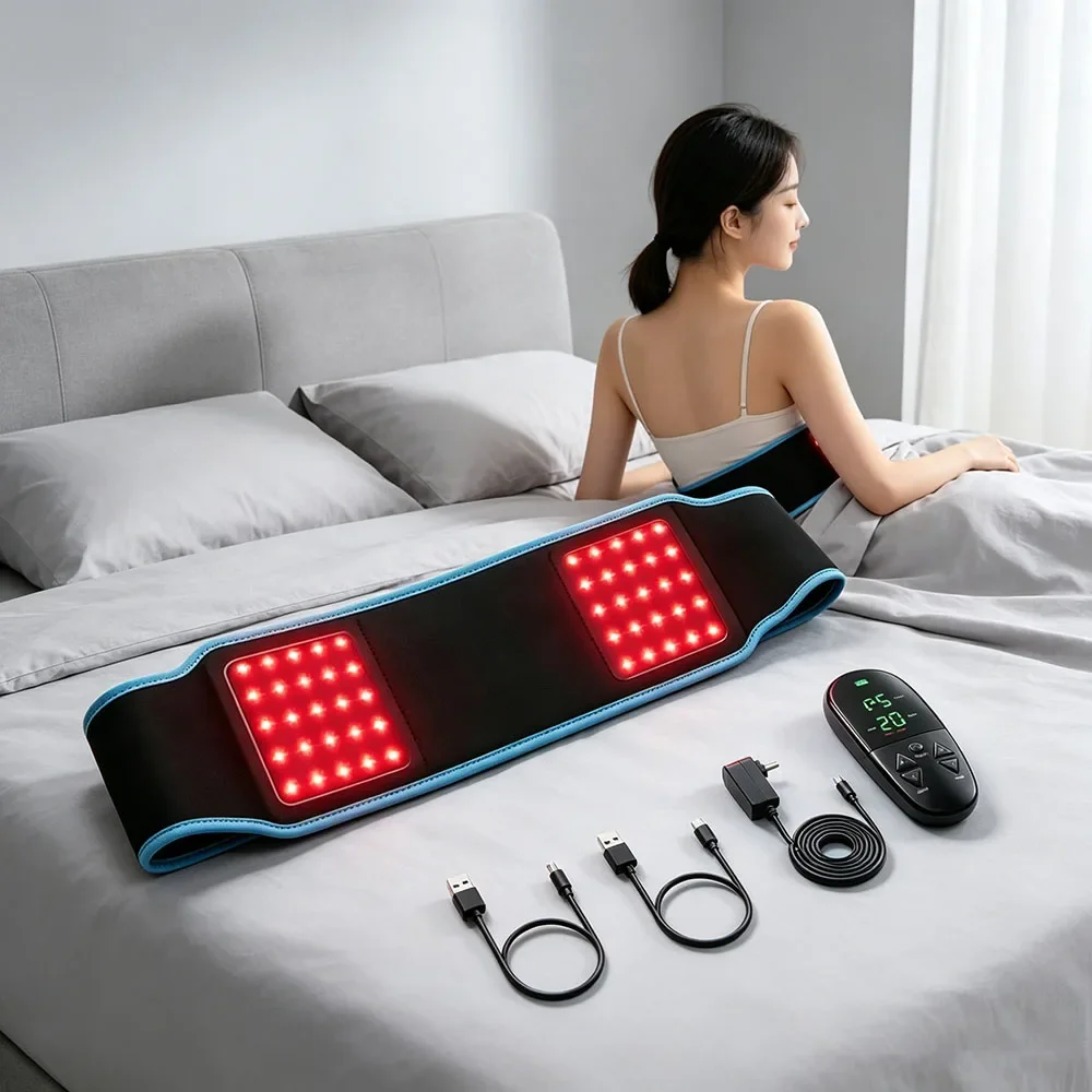 

Upgraded 850nm 660nm Red Infrared LED Beauty Device Light Therapy Belt Full Body Wrap Fat Burning Waist Slimming Pad