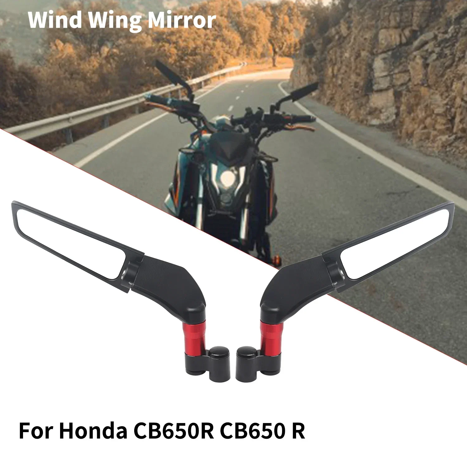 

For Honda CB650R CB650 R Universal Motorcycle Mirror Wind Wing side Rearview Reversing mirror motorcycle accessories