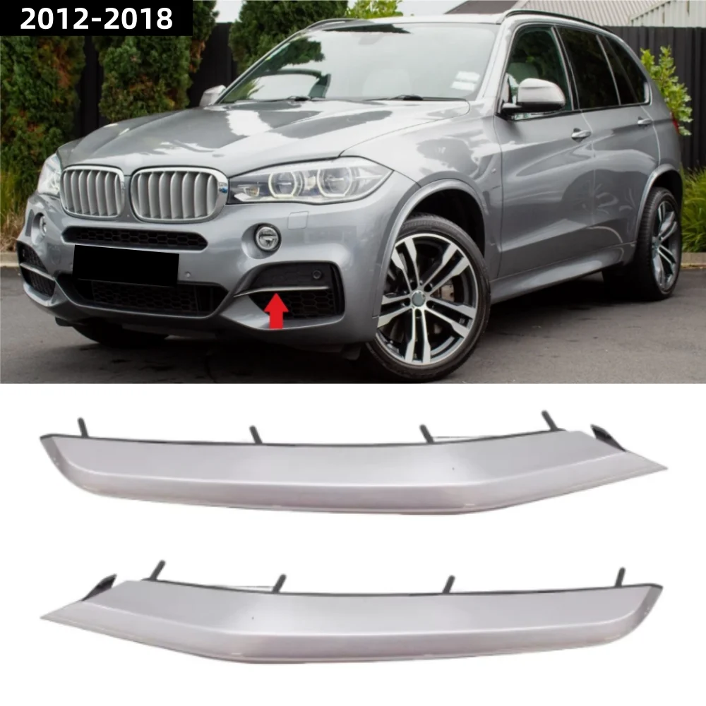 Für BMW X5 F15 M50D 2012-2018 Frontstoßstangen-Lüftungsgitter Nebelscheinwerfer-Zierleiste OE: 51118056867/51118056868