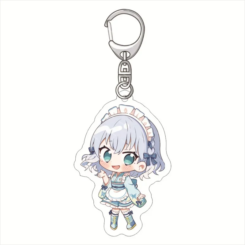 BanG Dream! Keychain Toyama Kasumi Ran Mitake Cute Figures Acrylic Key Chain Ring Holder Otaku Gift School Bag Charm Accessories