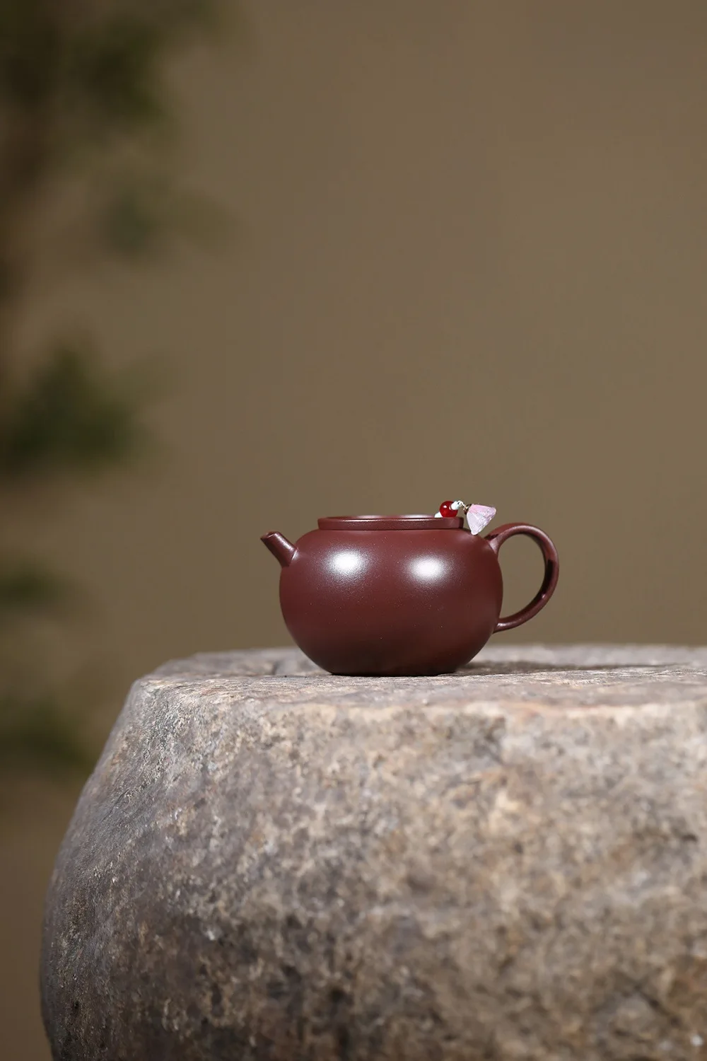 110ml Raw Ore Zini Small Flat Lid Zisha Teapot, Artisan Handmade Literati Mini Pot, Traditional Yixing Household Gongfu Tea Teaw