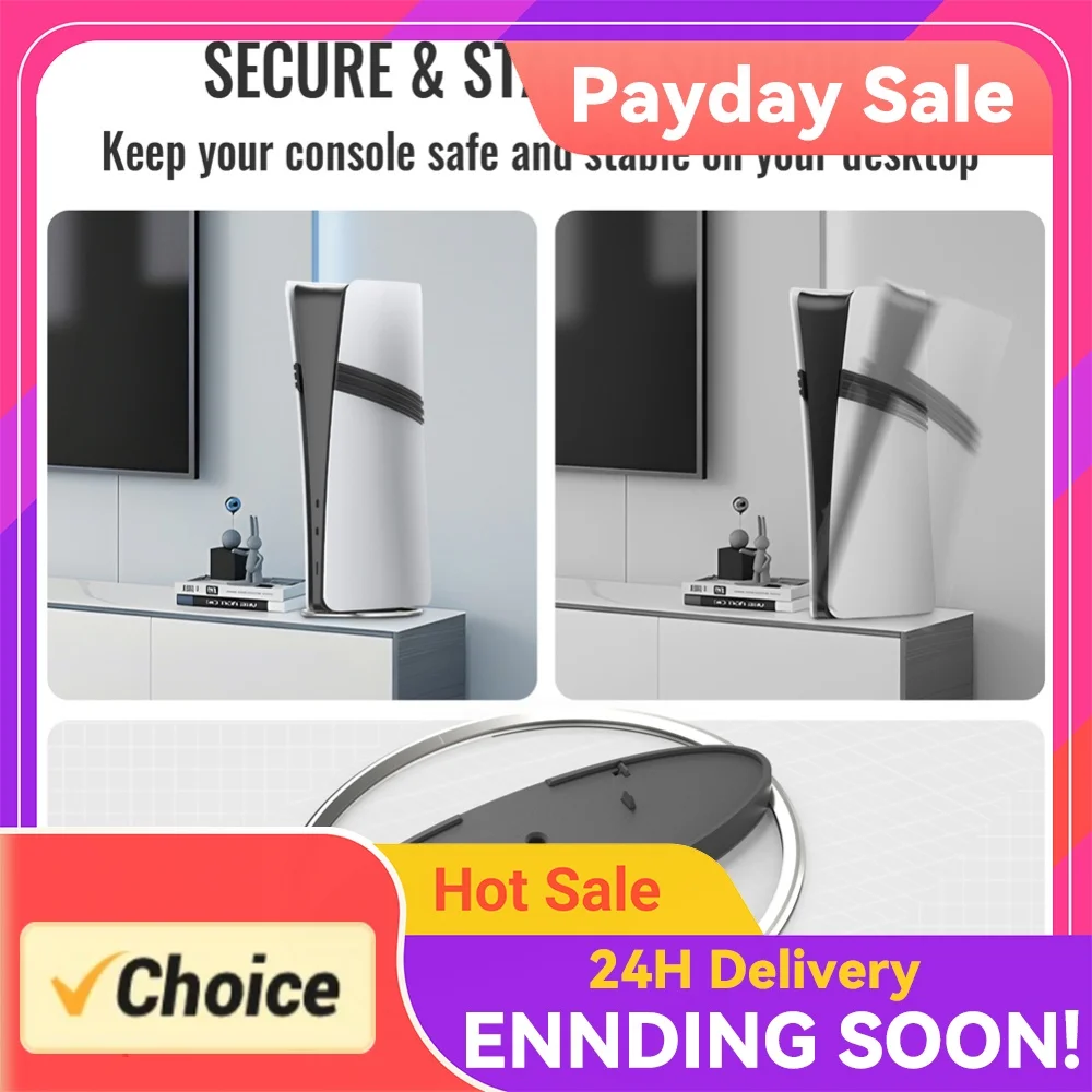 Portable Metal Vertical Stand Console Bracket Anti-Slip Base Holder Vertical Stand Holder for Pro/ Slim/ Console