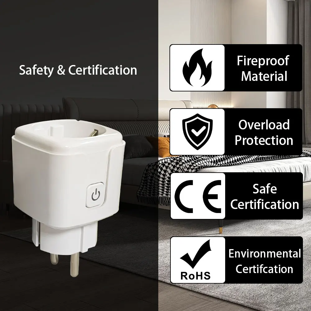 Zigbee smart sockets require a gateway to use and can not support tuya .• Voice Control :Control your electrical devices with y