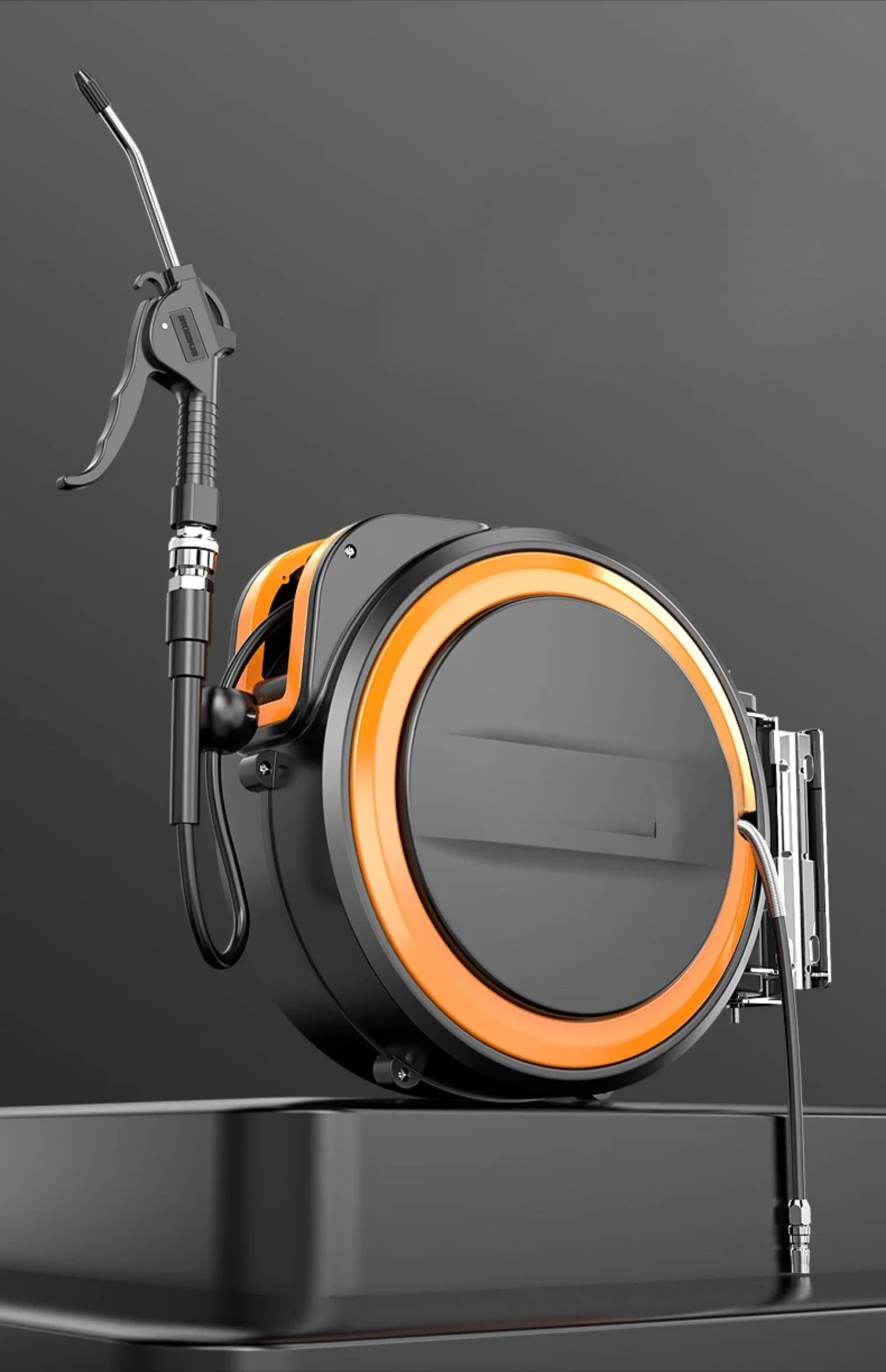 

Air drum automatic telescopic recovery reel electric drum clamp bobbin air pump trachea