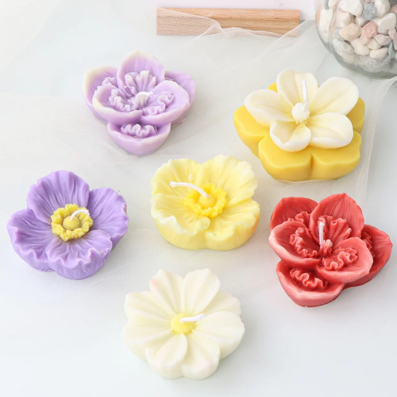 

Peony Daisy Silicone Candle Mold Frangipani Flower Handmade Soap Resin Plaster Mould Chocolate Home Decor Valentine's Day Gifts