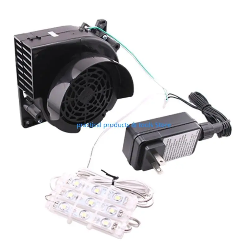 77JB مروحة منفاخ الهواء للمطاطية استبدال مروحة منفاخ مع ضوء LED لجميع القديسين وعيد الميلاد المطاطية مقاوم للماء