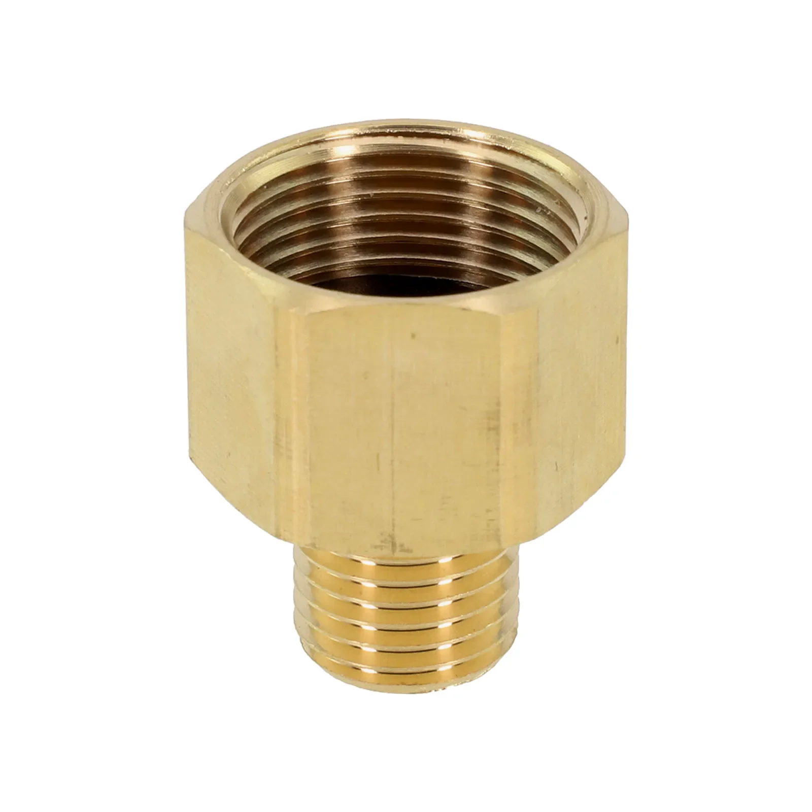 M22 Female To 14mm Male Brass Adapter For Pressure Washer Systems Working Up To 4500 PSI Compatible With Multiple Brands
