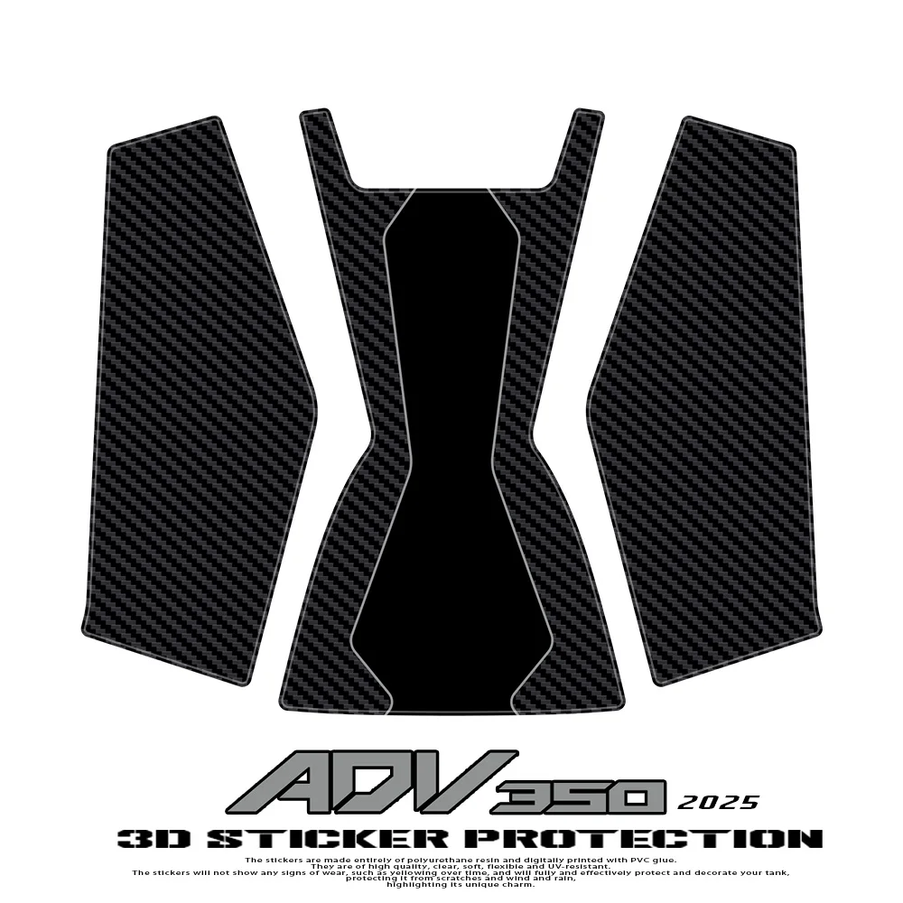 

For ADV 350 ADV350 2025 Stickers Motorcycle Accessories Ignition Area Waterproof Scratch 3D Resin Sticker Protection Kit