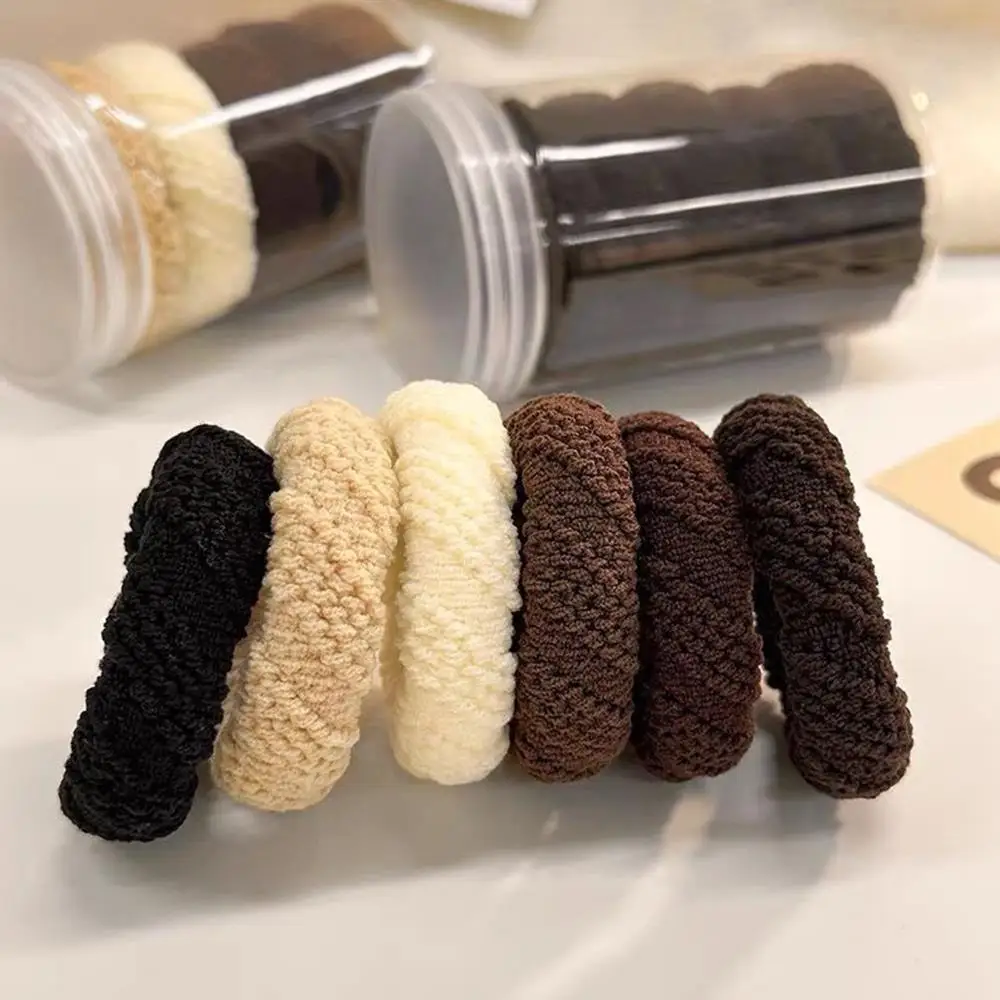 

5 шт./компл., женские бесшовные резинки для волос, высокоэластичные резинки для волос, толстые широкие держатели для хвоста для женщин, резинка, аксессуары для волос