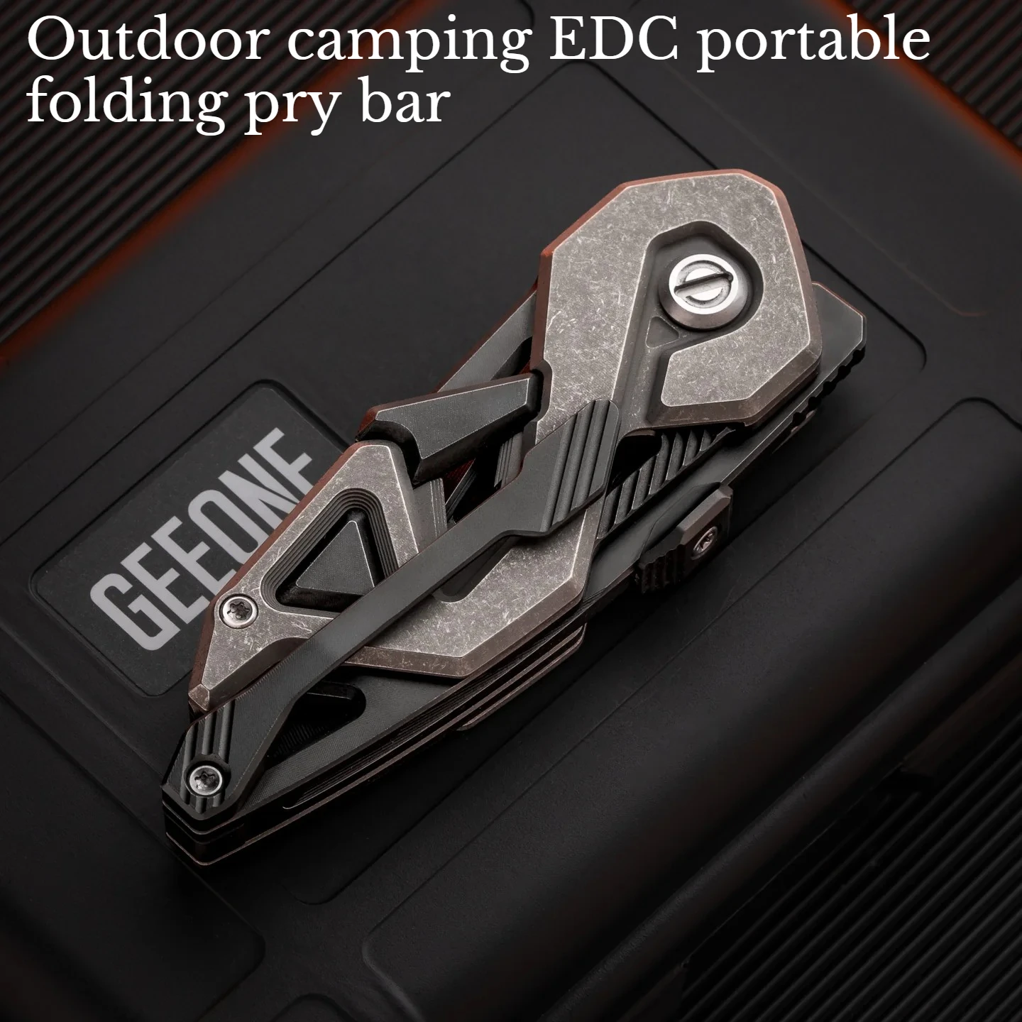 Foldable Multifunctional Pry Bar Outdoor EDC Camping Portable and Portable Emergency Tool