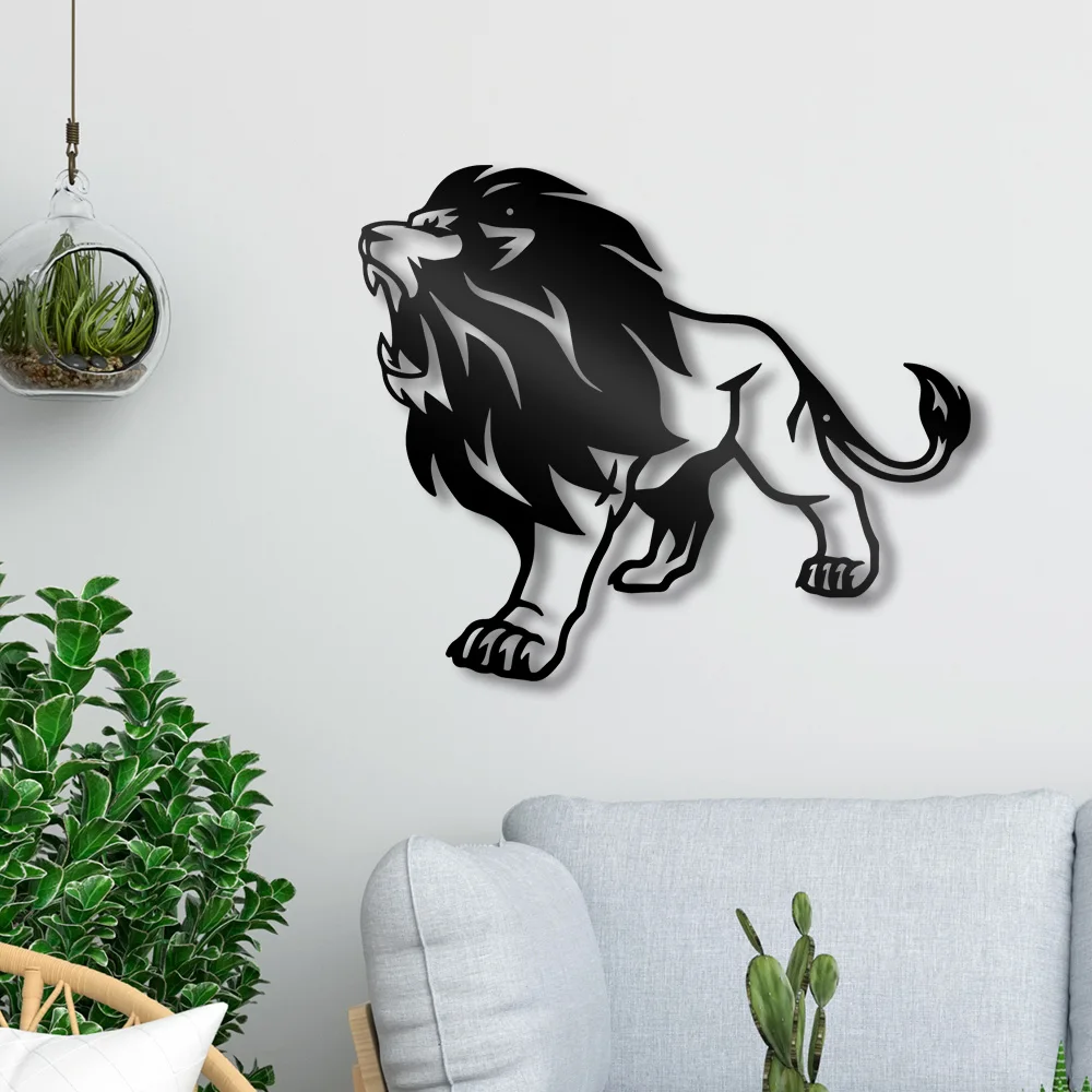 Lion Metal Wall Art… - image