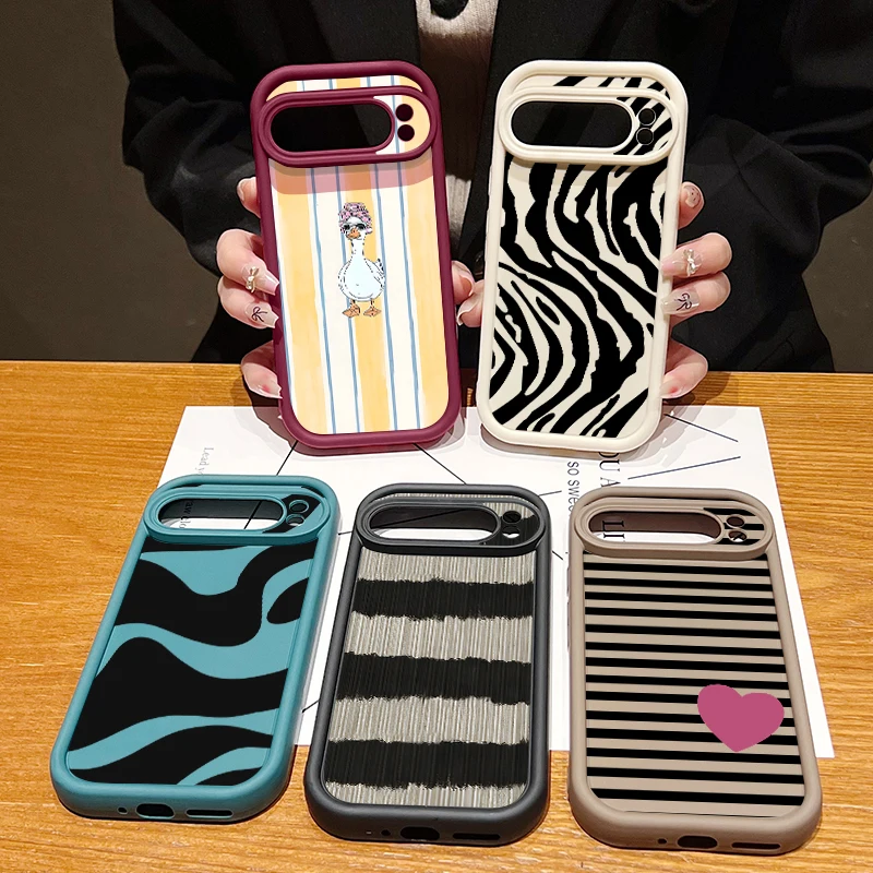 Zebra Stripe Pattern TPU Phone Case For Google Pixel 10 9 Pro 9A 10 9 Pro XL Pixel 8A 7A 8 7 Pro Shockproof Soft Silicone Cover view 6