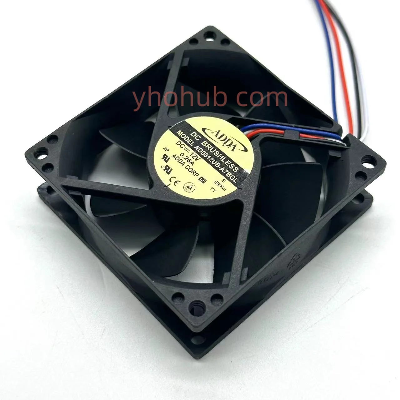 

ADDA AD0812UB-A7BGL S DC 12V 0.26A 80x80x25mm Server Cooling Fan