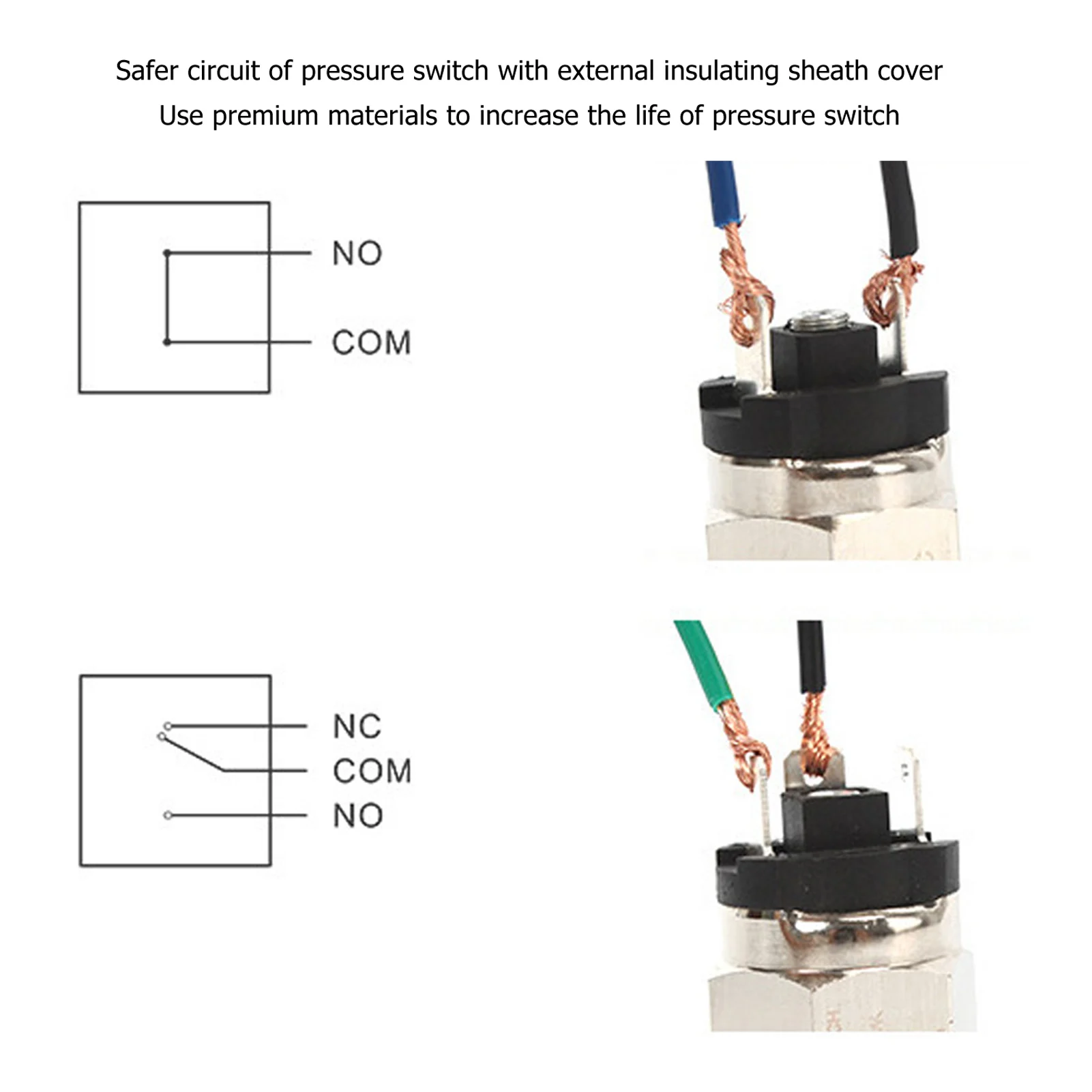 Controllo della pressione Tipo a membrana integrata normalmente aperta e chiusa Pressione regolabile da 1/2 pollice per pompa