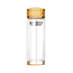 Double-layer Glass Custom-made Water Cup Portable Household Anti-scalding Men and Women Tea Cups