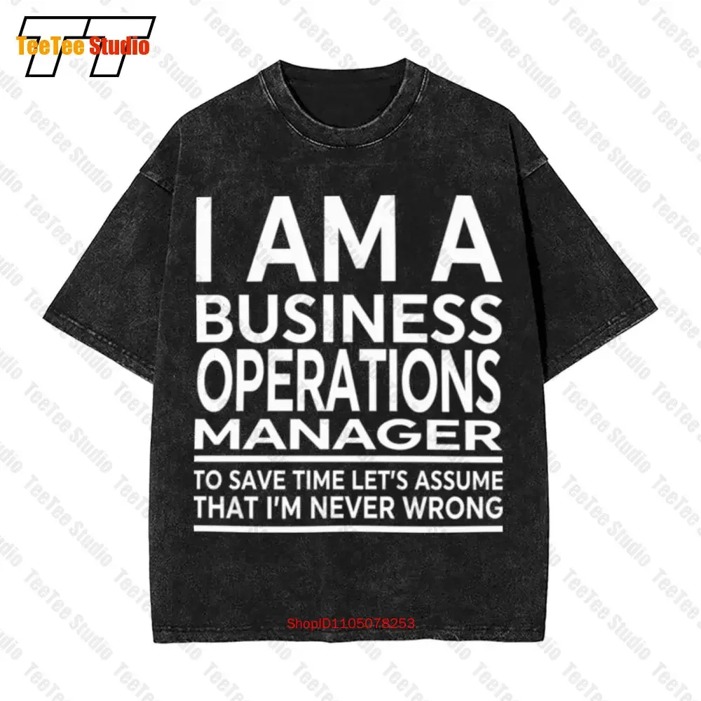 For Business Operations Manager Coworker Vintage Oversized T-Shirt 7052