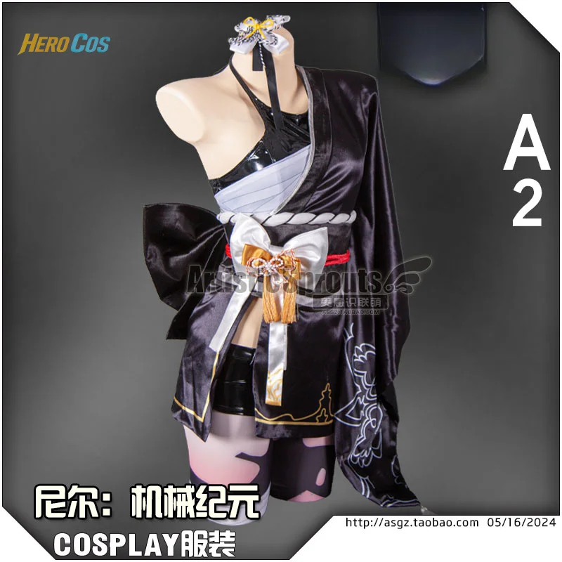 

NieR:Automata Linkage NIKKE: Богиня Победы YoRHa Type A No 2 Косплей Кимоно Костюм Хэллоуин Карнавальный наряд для вечеринки