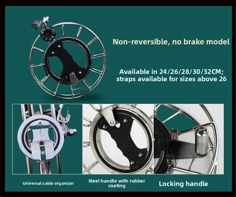 Vic Brand Kite Wheel Alloy Profional High End Anti-Reversal with Brake Hand ip Wheel for Adults Beginners Line Wheel