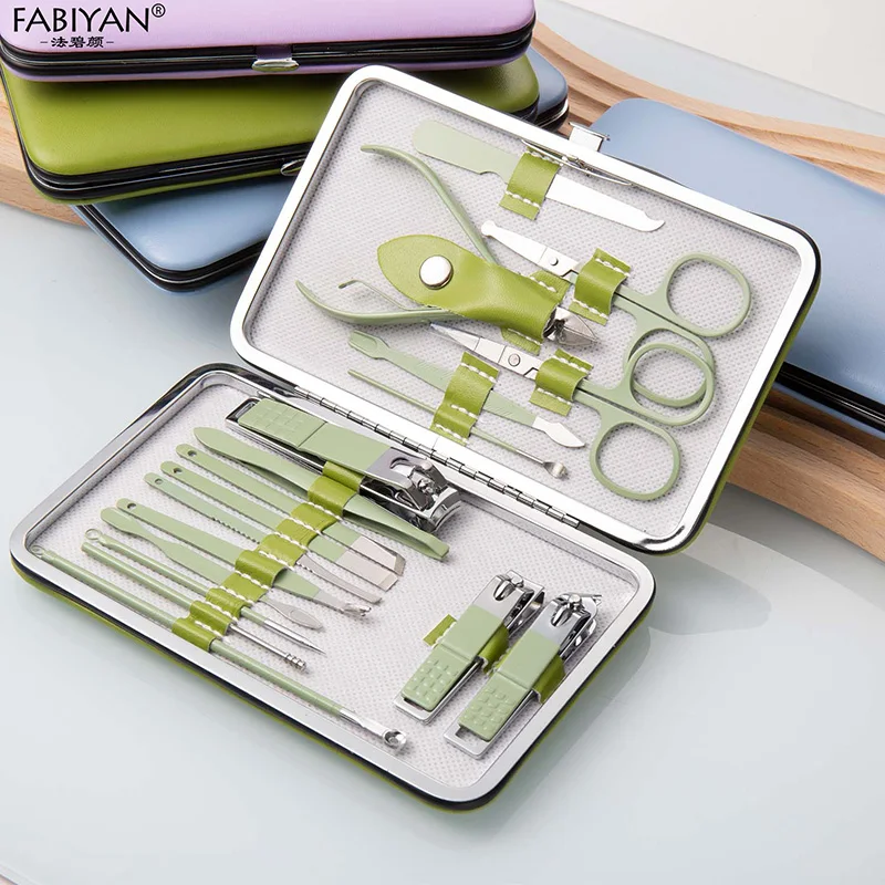 7/10/12/18Pcs Maniküre Set Fingernagel Und Zehennagel Schneider Für Männer Abgestorbene Haut Zange Edelstahl nagel Cutter Pediküre Werkzeuge Set