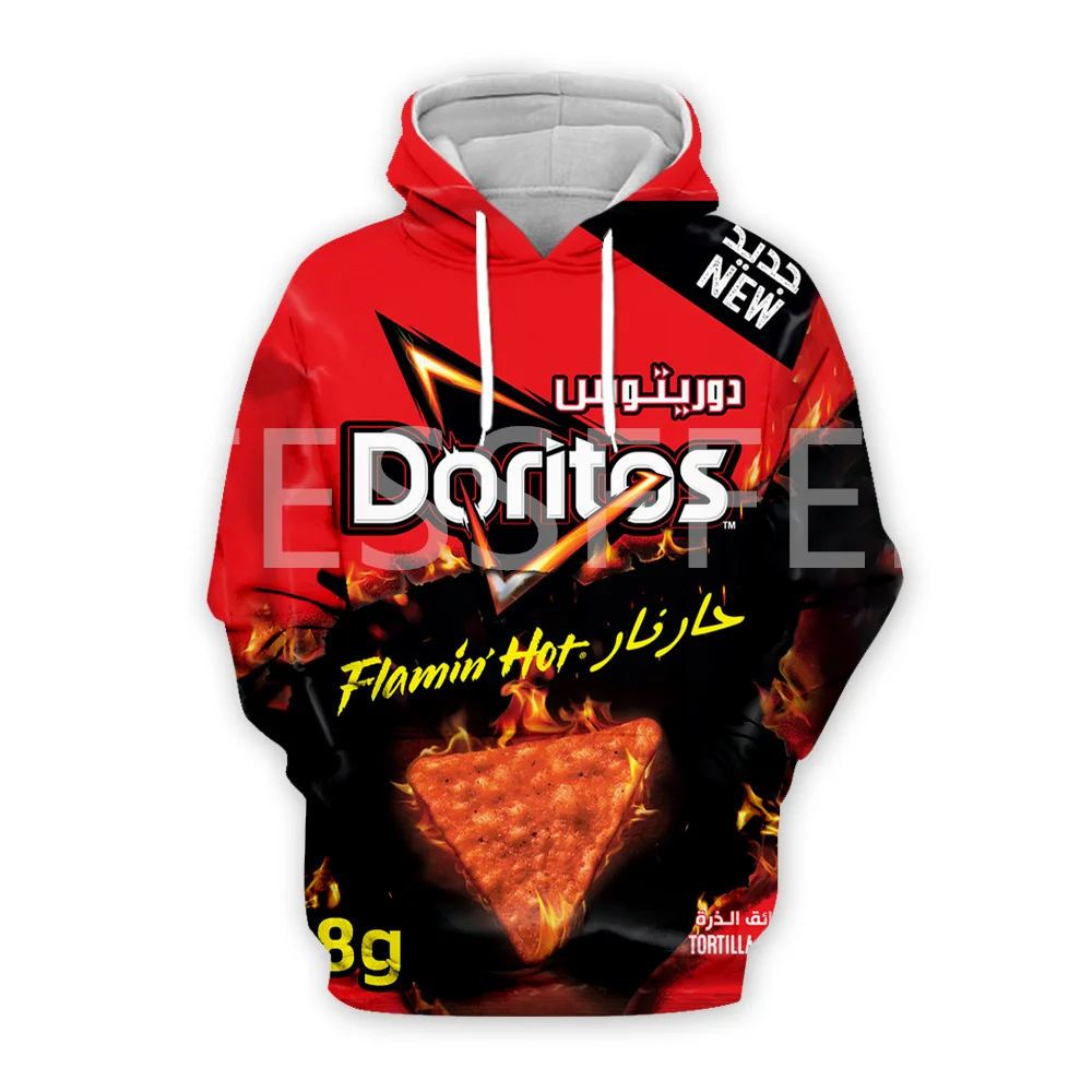 Newest Foods Potato Chips Candy Sauce Chocolate Snacks 3DPrint Harajuku Pullover Streetwear Unisex Casual Funny Jacket Hoodies C