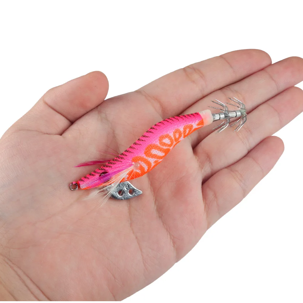 Señuelos artificiales de madera – Gamba, pulpo y calamar 8cm