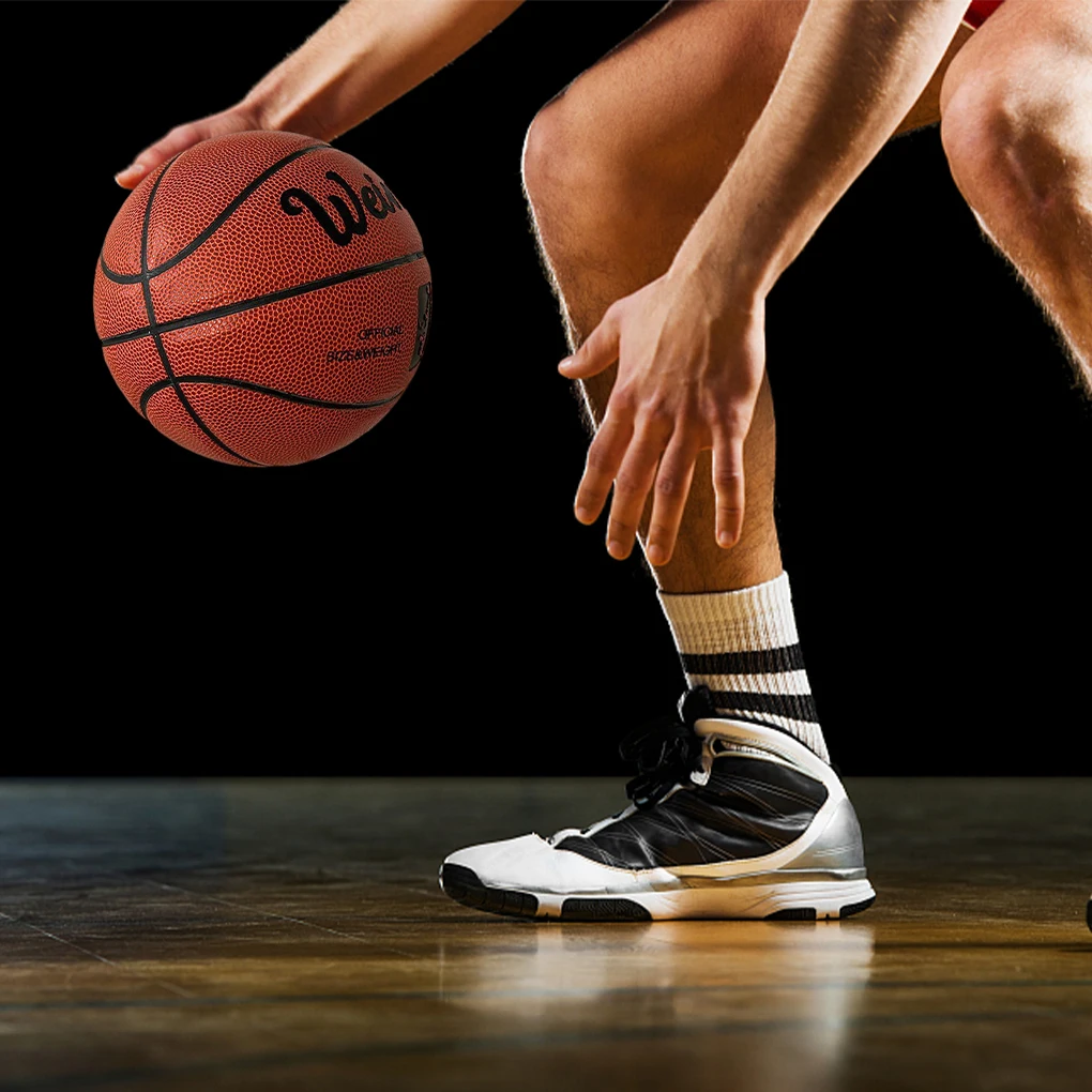 Wysokiej jakości piłka do koszykówki rozmiar 7 PU skóra kryty mecz na świeżym powietrzu trening nadmuchiwana gra sportowa do koszykówki