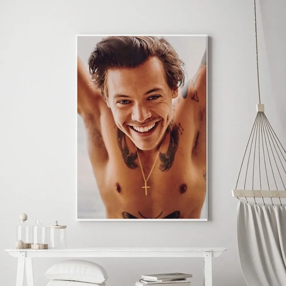 Singer H-HaRRy S-Styles Poster Art Self-adhesive Art HD Quality Poster Wall Art Painting Study Wall Decor Large