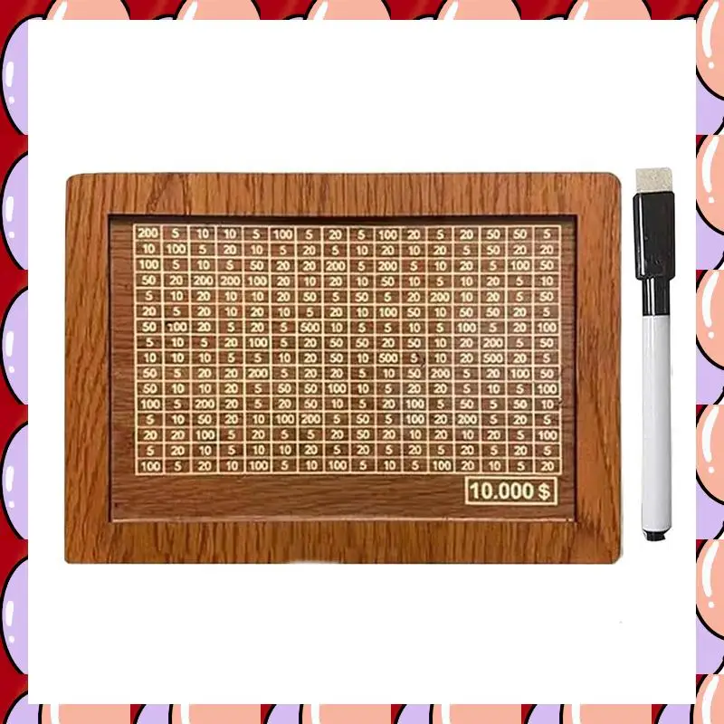A72Z Money Box With Counter Cash Vault Wooden Savings Box,Cash Saver Box,Coin Counter Piggy Bank,Money Box With Money Target