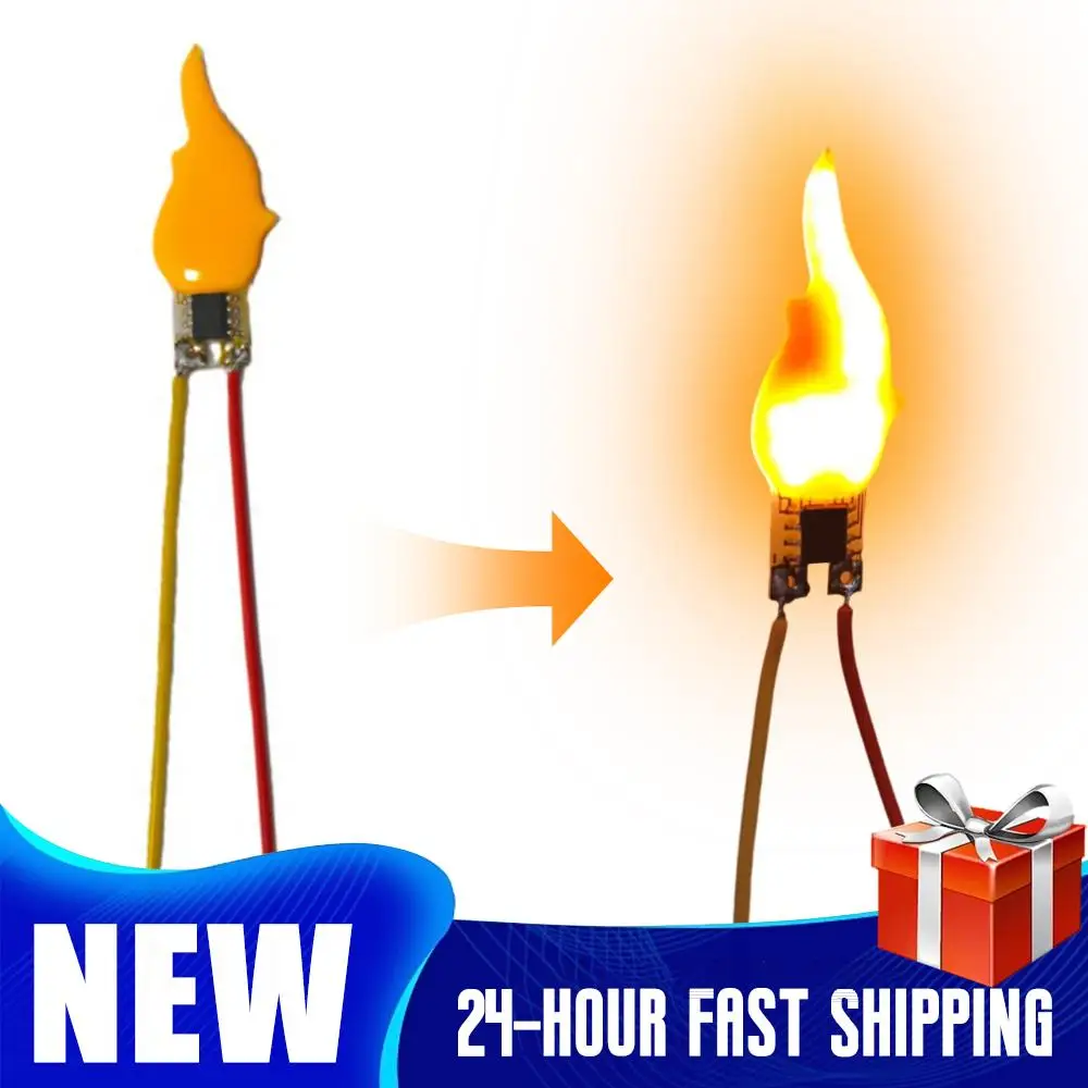 

Светодиодная лампа 2200K, 3В, с эффектом пламени, имитирующая свечу, для праздничного декора и вечеринок, аксессуары для освещения