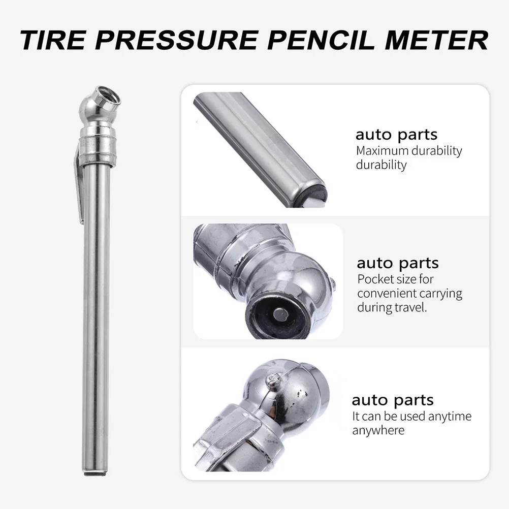 

5pcs Pen Portable Durable Car Gauge For Car Tire Pressure Pen Vehicle Safety Pencil Tire Gauge Auto Repair Tool