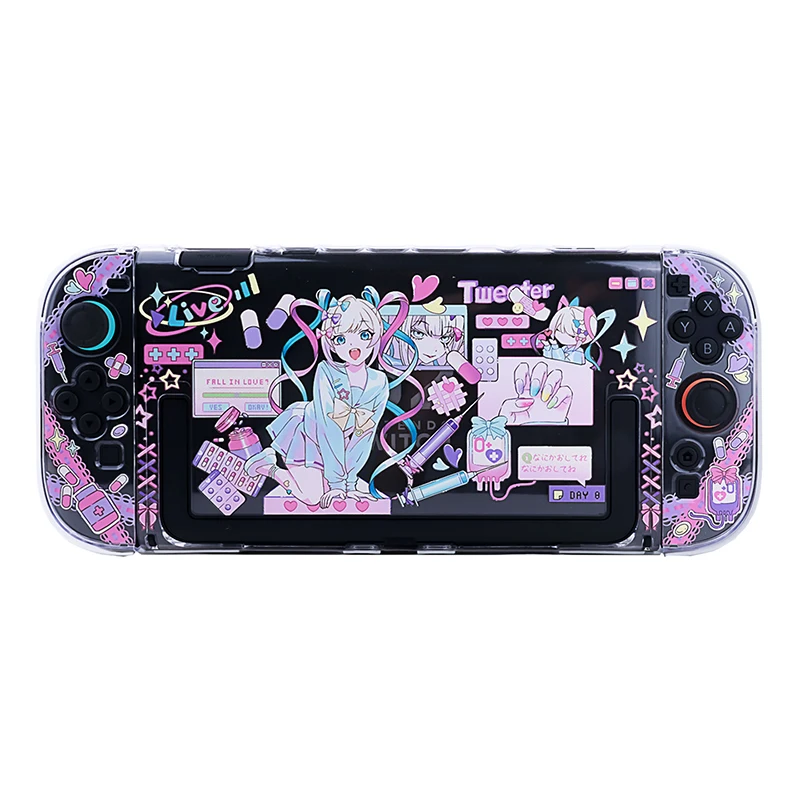 Anime Crystal Protective Case dla Nintendo Switch 2 JoyCons Shell Hard PC Cover Dock Case dla Switch 2 2025 Game Console — zdjęcie produktu 5