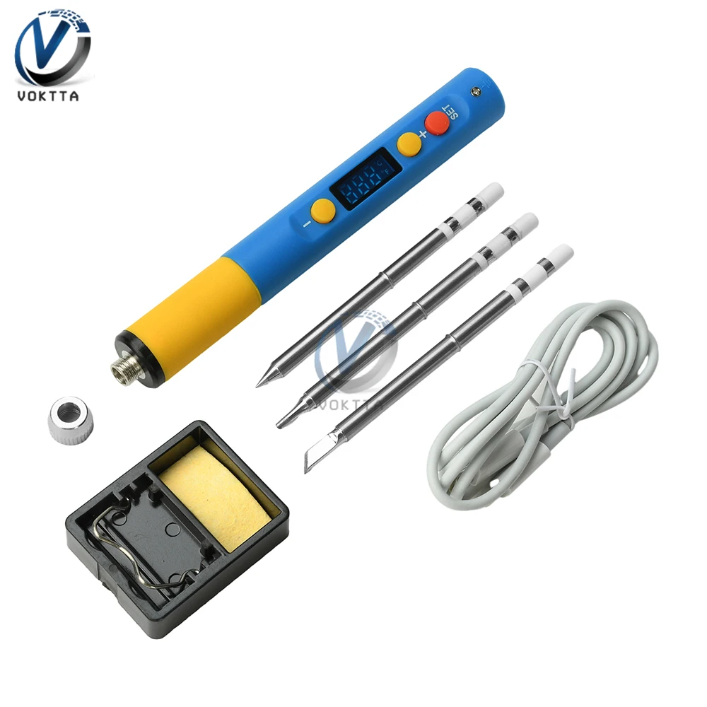 

PD65W Smart Soldering Iron QC/PD Type-C Portable Electric Soldering Iron Adjustable Temperature Digital Solder Repair Tool