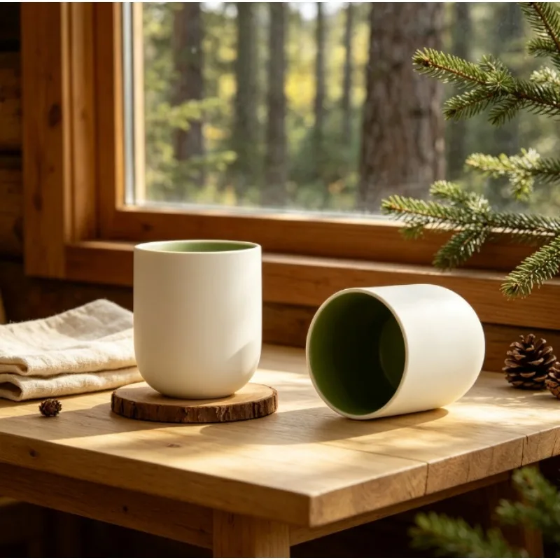 Macaroon ceramic coffee cup niche holding latte mug afternoon tea cup.