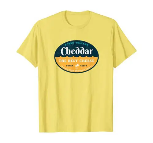 Cheddar Cheese Enthusiast Society Funny T-Shirt By Turbo Volcano  Anime Graphic T-shirts Y2K Tops New Arrival Unisex Summer