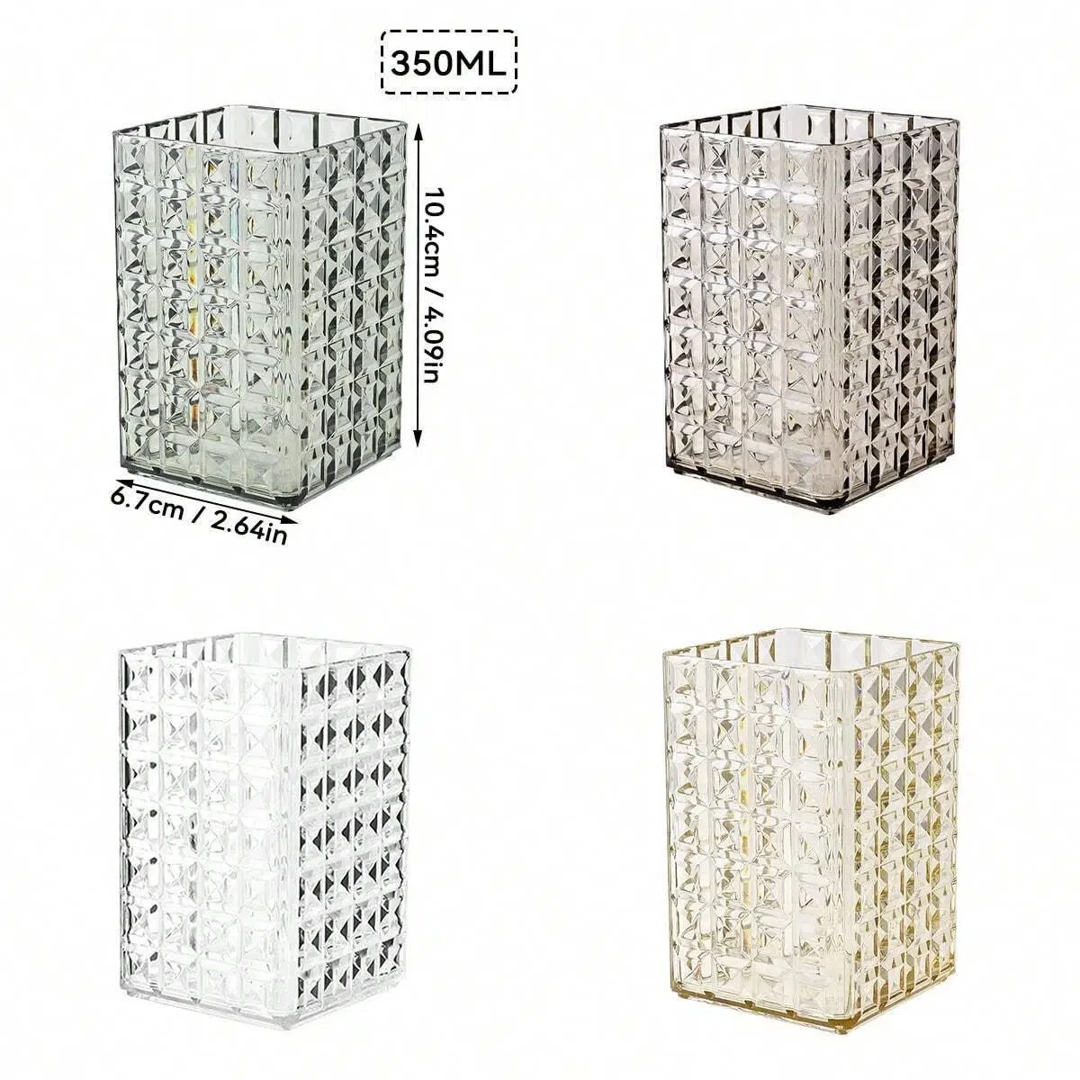 WORTHBUY Doorzichtige Plastic Make-up Borstelhouder Organizer Cosmetisch Display Rack Aanrecht Opslag Organisatie Voor Badkamer Slaapkamer