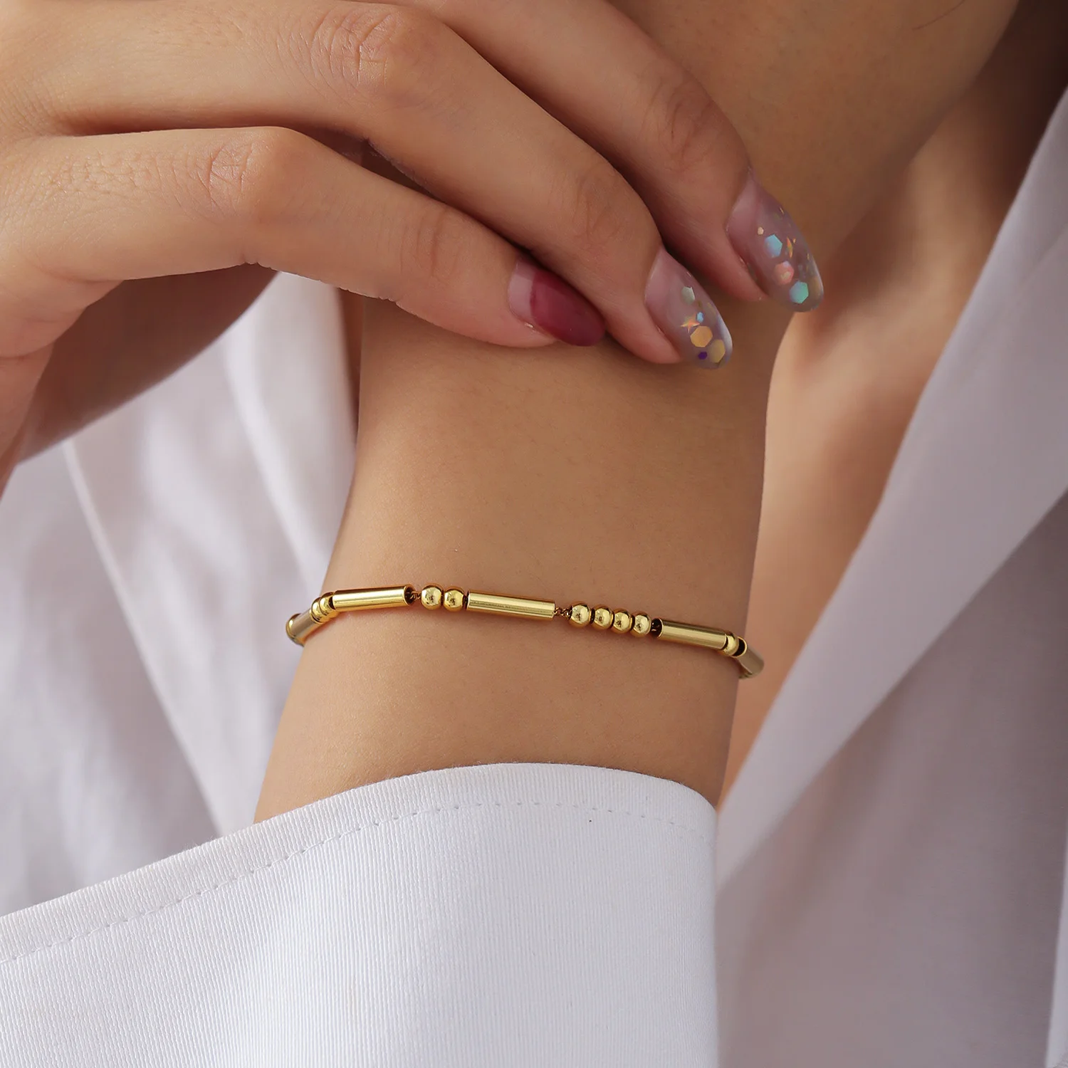 

Браслет с кодом Морзе из нержавеющей стали, персонализированный браслет с именем, индивидуальный кодовый аксессуар, подарок для пары, браслет на день рождения