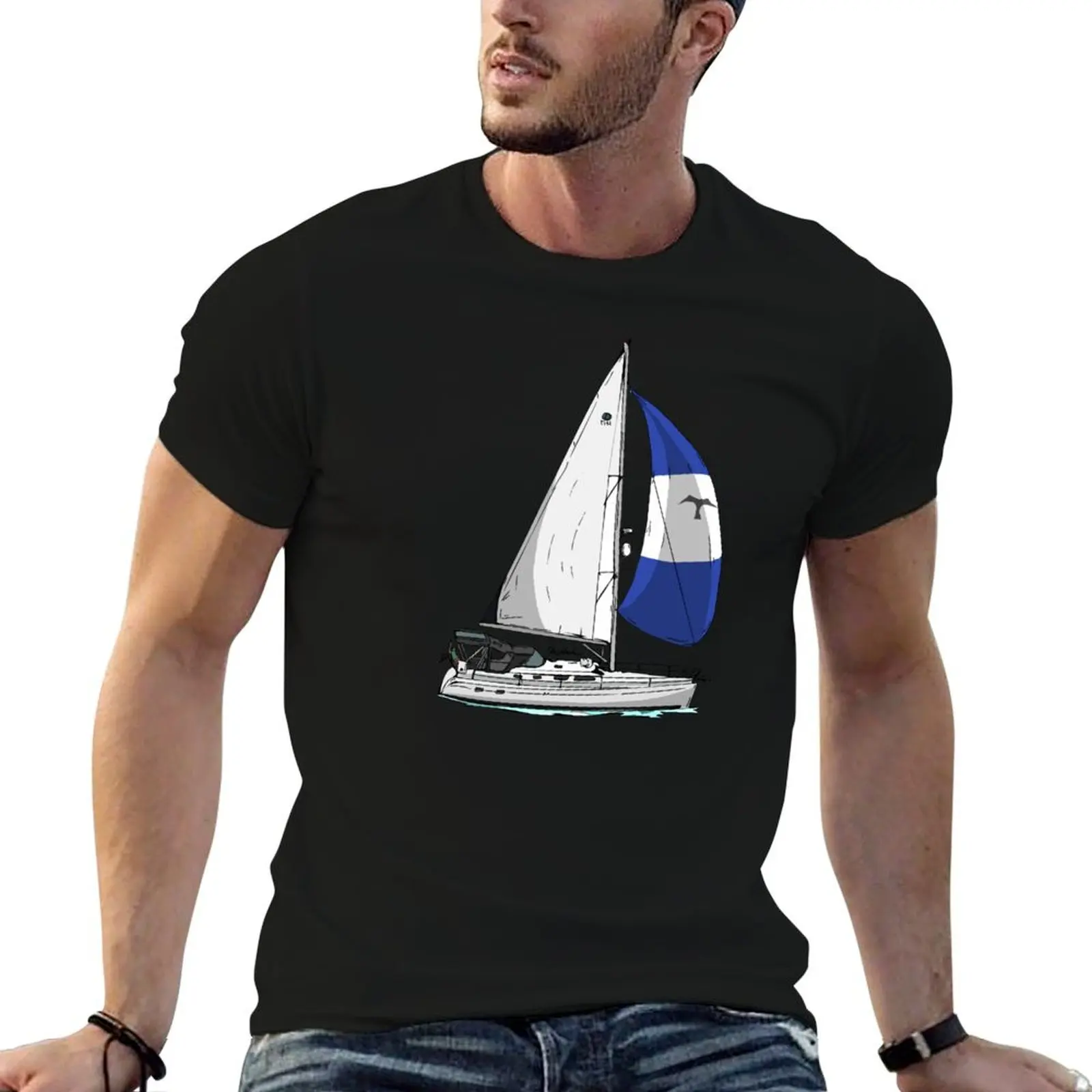 

Copy of Sail Boat T-Shirt heavyweights graphic shirts basketball graphic tees blue archive shirts graphic tee men