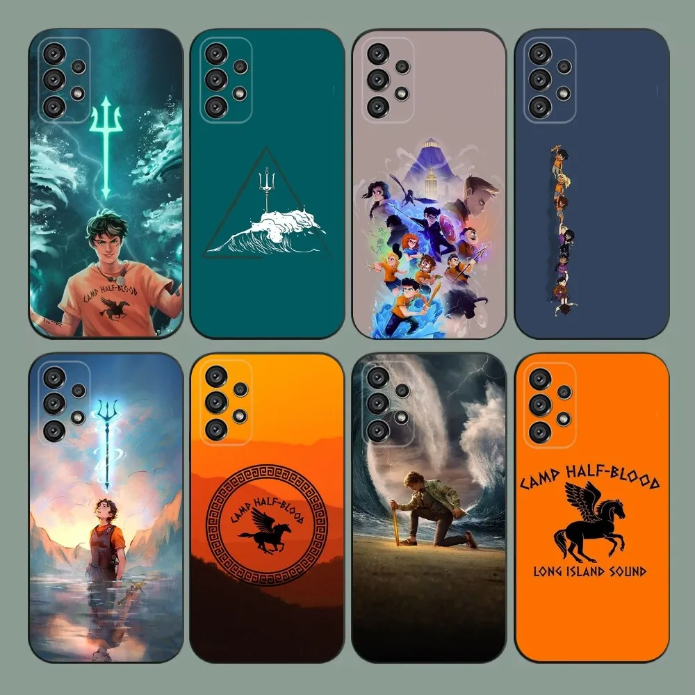 P-Percy J-Jackson  Phone Case For Samsung Galaxy A20,A21s,A22,A31,A32,A52,A53,A72,73,A80,A91 Soft Black Cover