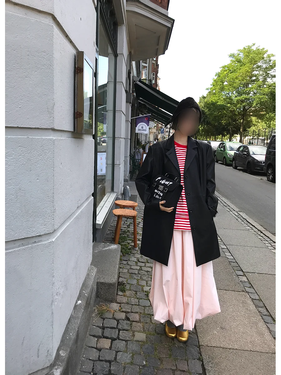 MONA Giacca Semplice e Casual in Pelle PU da Donna, Lunghezza Media, Nuovo Stile Estivo, Design con Cerniera, Maniche Lunghe