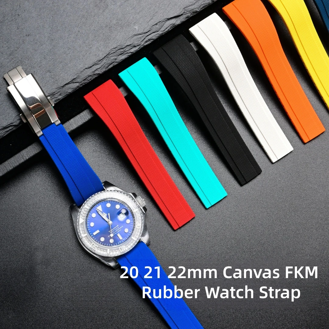 Canvas Strap Watch - Correa de reloj universal de caucho