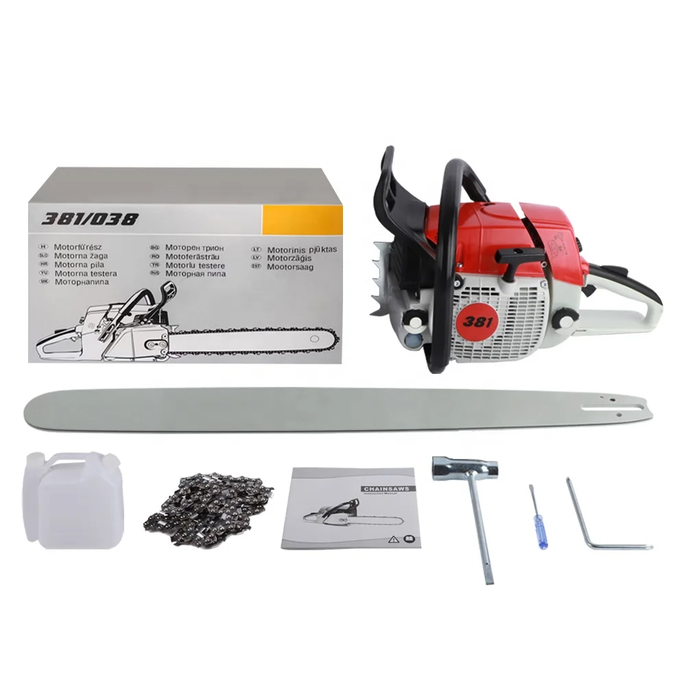 Original brand new381 Chainsaw 72cc Power Saw Powerful tree cutter machine Gasoline power Chain Saw with 24 inch guide bar