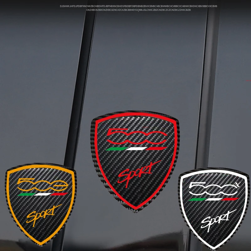 

1Pc Car Body Sticker For Fiat Abarth 500 500X 500e 500L Auto Accessories