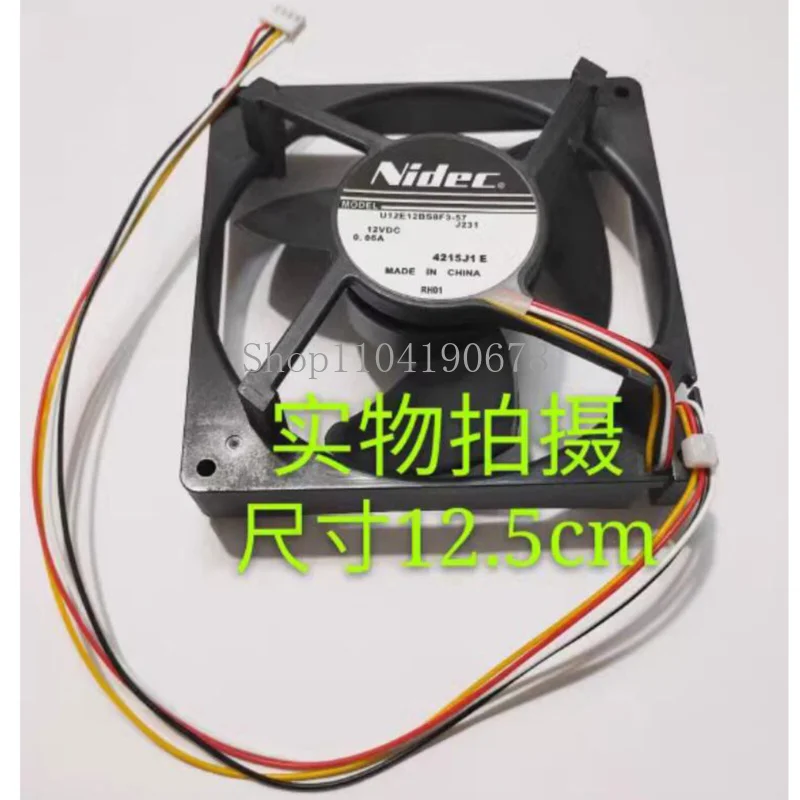 For NIDEC Refrigerator U12E12BS8F3-57 J231 12v0.06A Silent Fan Cooling Fan