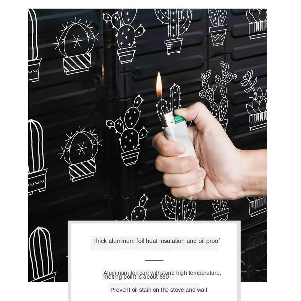 Anti-splashing Oil Baffle Foldable Aluminum Foil Stove Protector Wall Shield for Home Kitchen Cooking